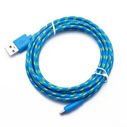 3ft 6ft 10ft Nylon Braided Fast Charging 2.0 For IPhone Type-c Micro USB Data USB Cable