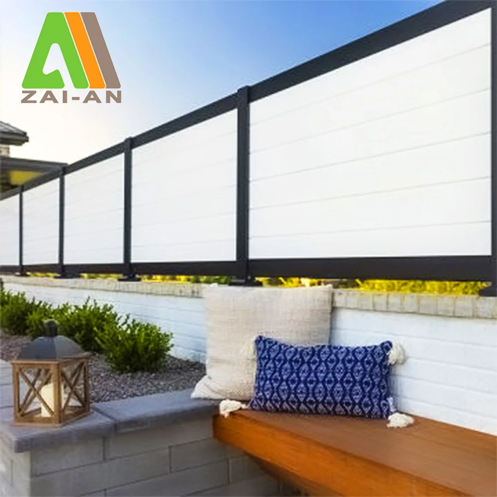 Beautiful fence gate designs house garden security white pvc fence for protect privacy