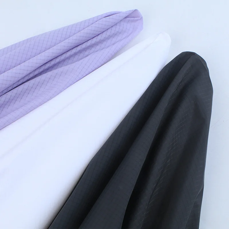 Recycled GRS nylon fabric PU coating tent raincoats fabrics