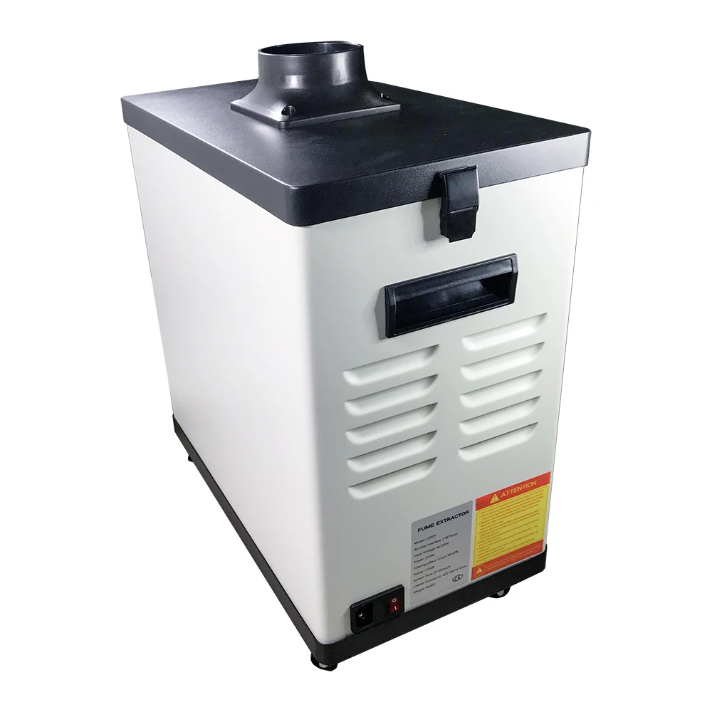 Factory price white color display nail salon extractor for nail salon fume extractor