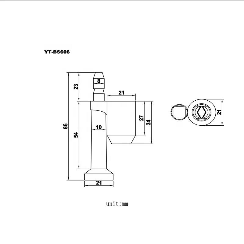 Factory sells at a low price container plastic bolt seal  high quality steel+abs high security bolt seal YT-BS606