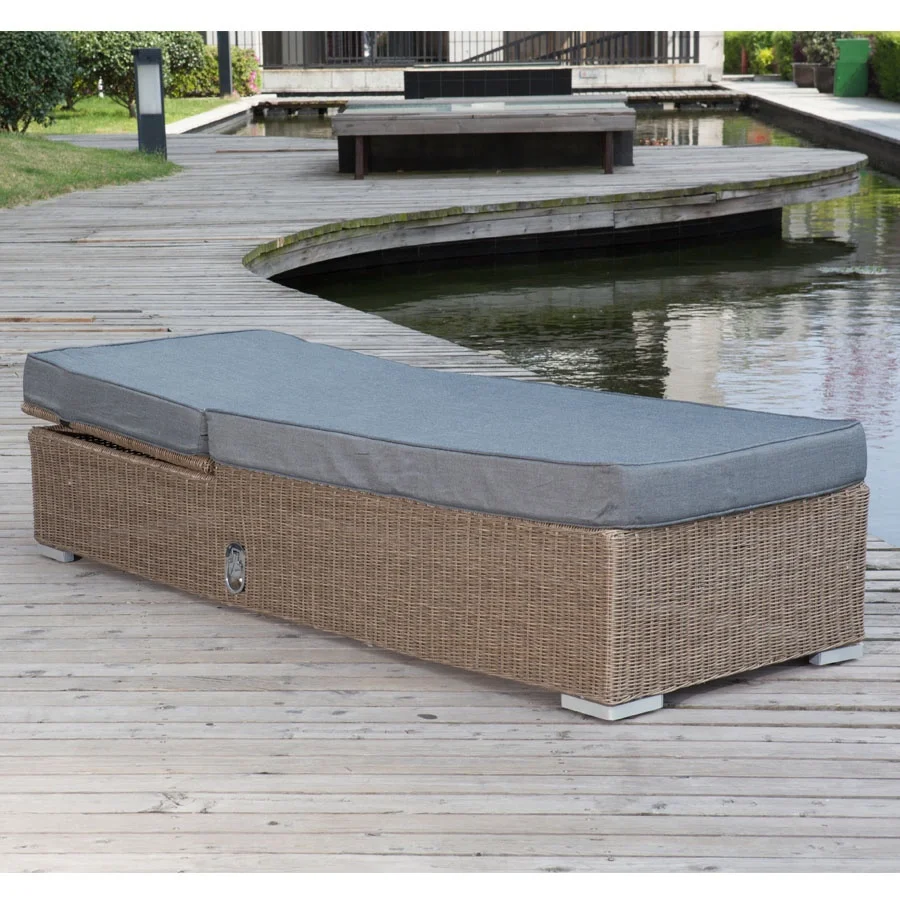 Multi-Purpose Sofa Bed Outdoor Furniture Rattan Bed Outdoor Aluminum Furniture Set