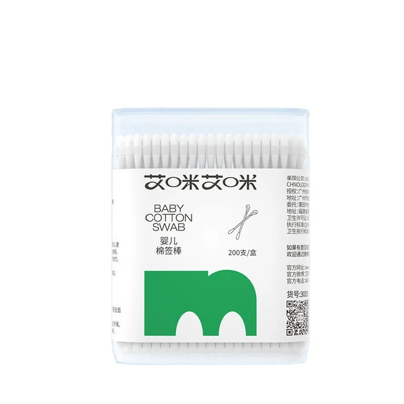 Биоразлагаемые бамбуковые ватные палочки Aamimai, детские ватные палочки