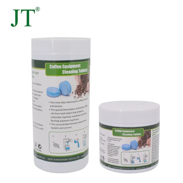 Remove coffee oils from both batch drip brewers, automatic espresso machines and back flushing espresso machines