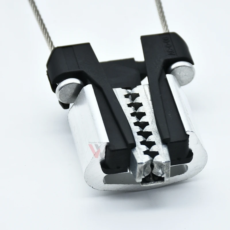 PA06 Aluminum alloy ADSS Tension Clamp Fiber Optic Figure 8 Cable Clamp  Anchor  adjustable wire clamp