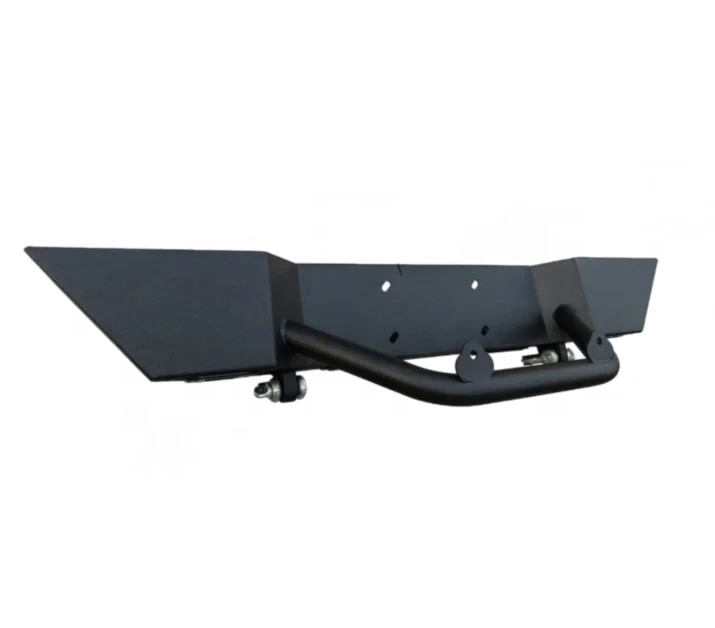 Full-Width Textured Black Front Bumper with 5xLED Lights and 2xD-Rings for 2007-2021 Wrangler JK/JL