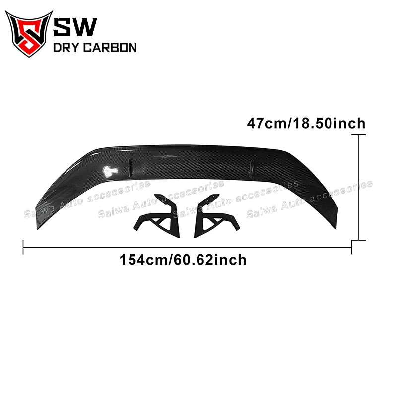 Carbon Fiber A-D Style G82 M4 Swan Neck Wing for BMW M4 G82 G83 Trunk Spoiler Splitter Coupe 2-Door 2020+