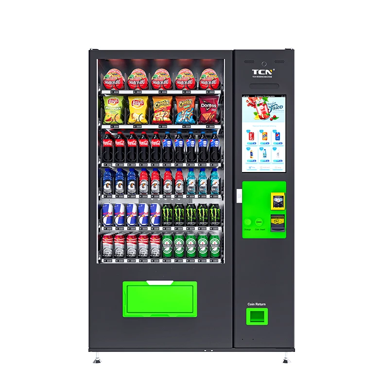 TCN Automatic Vending Machine Electronics Retail Beverage Vending Machine With Lcd For Sale
