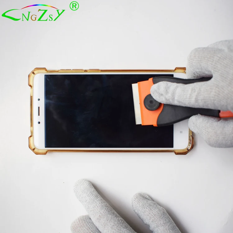 Soft Grip Safety Glass Window Cleaning Scraper Razor Blade Scraper With Metal and Plastic Blade E12 E15