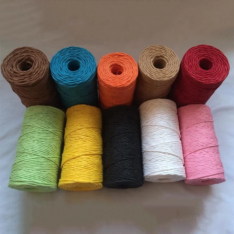 Factory Price Decorate Filler Gift Box Packaging String colorful natural raffia rope