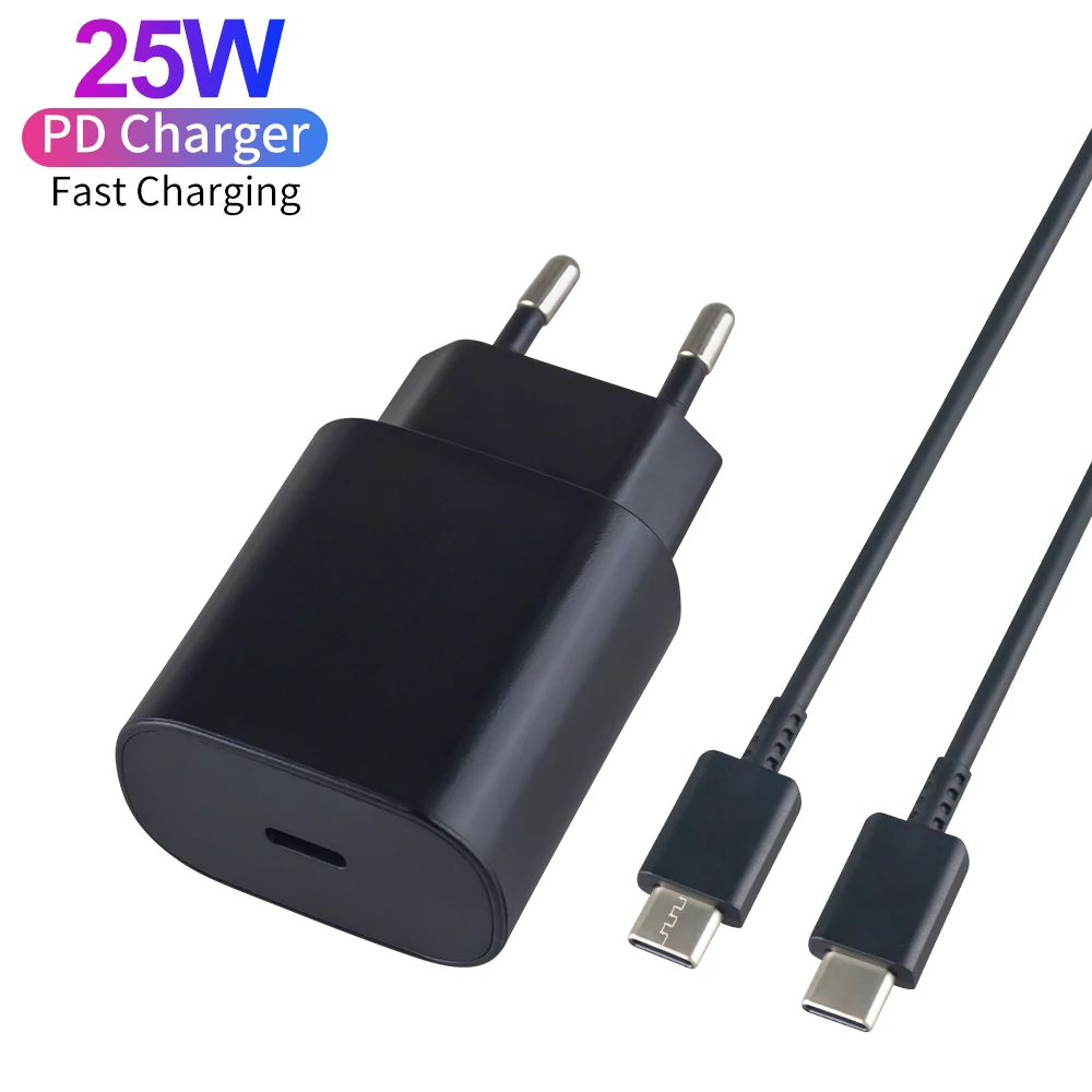 25W Super Fast Charger Power Adapter USB Type C PD Wall Charger for Samsung Galaxy Note 10/Note 20/S20