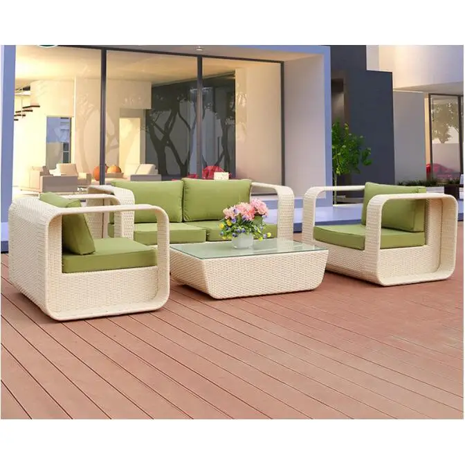 white rattan furniture outdoor luxury classic european sofa set