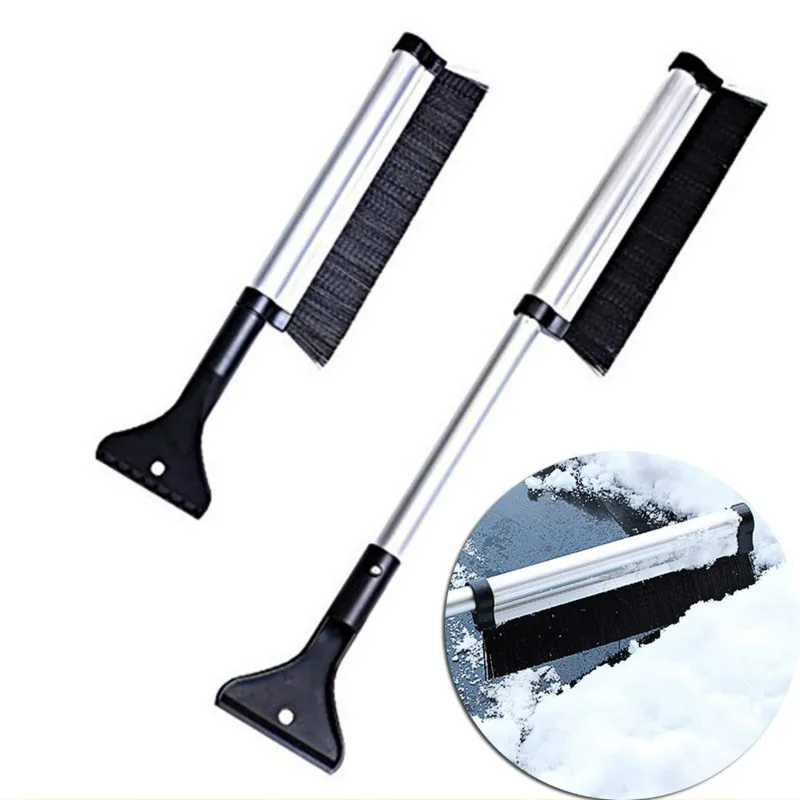 Multi function Auto Long Extendable Handle Car Cleaning brushes Ice extendable Scraper car snow brush for cleaning
