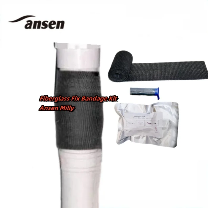Repairs Leaks-Pipe Repair Bandage with Leak Seal Putty Stick Water Activated Fiberglass Tape