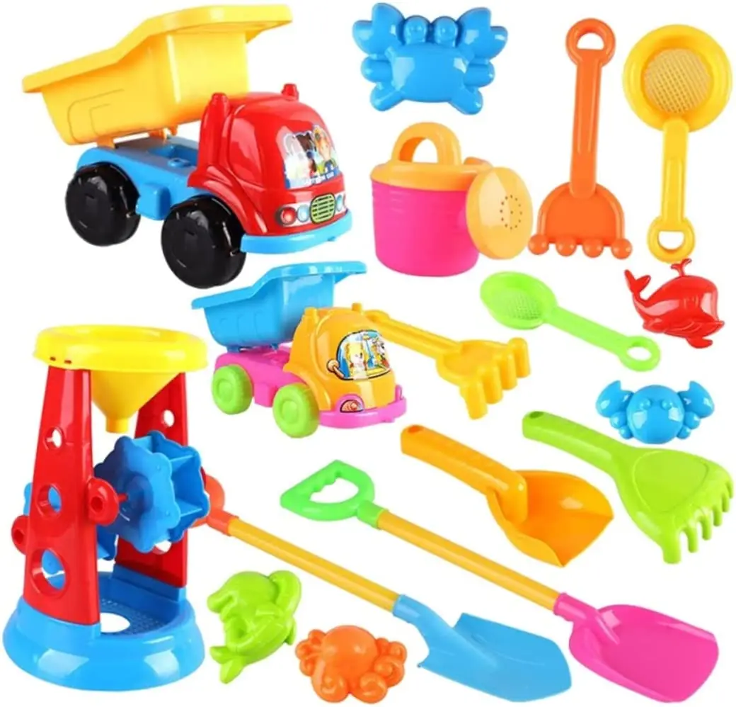 Portable summer children beach moulds toy set playing water beach bucket digging sand shovel quality kid baby beach toy