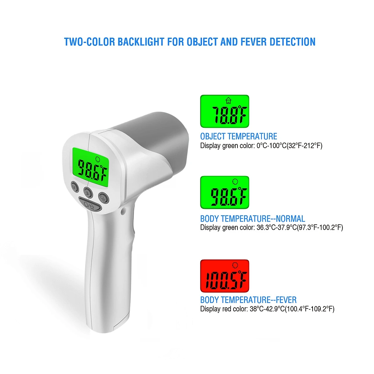 handheld Room Temperature Gun Fever Clinical Non Contact Forehead High-accuracy Medical infrared thermometer