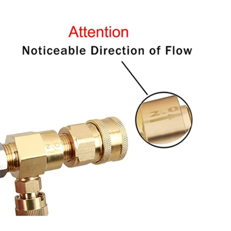 Pressure Washer Chemical Injector Kit Adjustable Soap Dispenser, 3/8 inch Quick Connect, 10 FT Siphon Hose