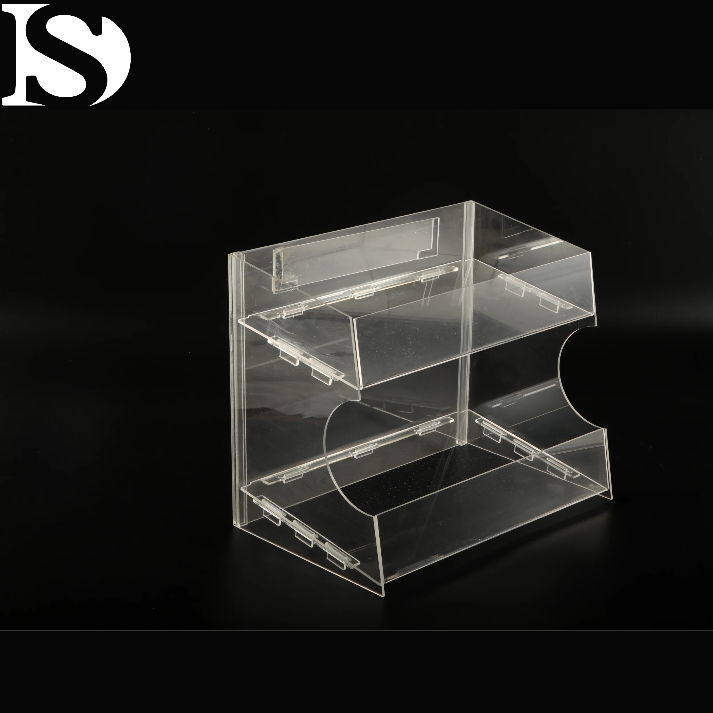 
Clear 2mm make up acrylic display stand Cosmetic Tabletop Holder 