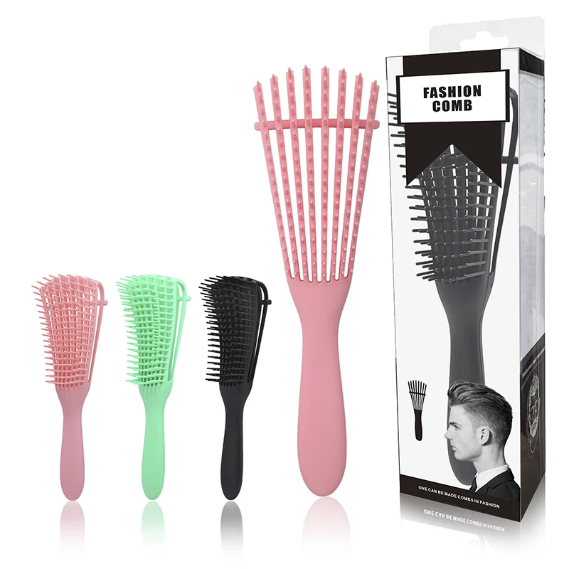 Eight-claw Comb Hair Multi-functional Styling Massage Comb Plastic Anti-static Eight-claw Fish Comb The Hot Sale of New