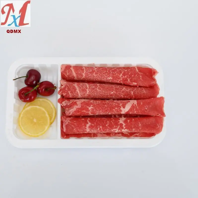 Absorbent rectangular disposable pad box,Food Grade fruit vegetable plastic meat tray,EPS Foam PET/PP food Trays with lids