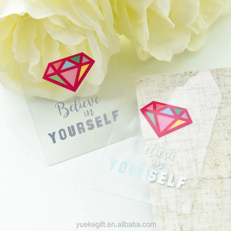 
DIY Unicorn and Rainbow Plastic Hang Tag for Scrapbooking Decoration Die Cut Acetate Hang Tag 