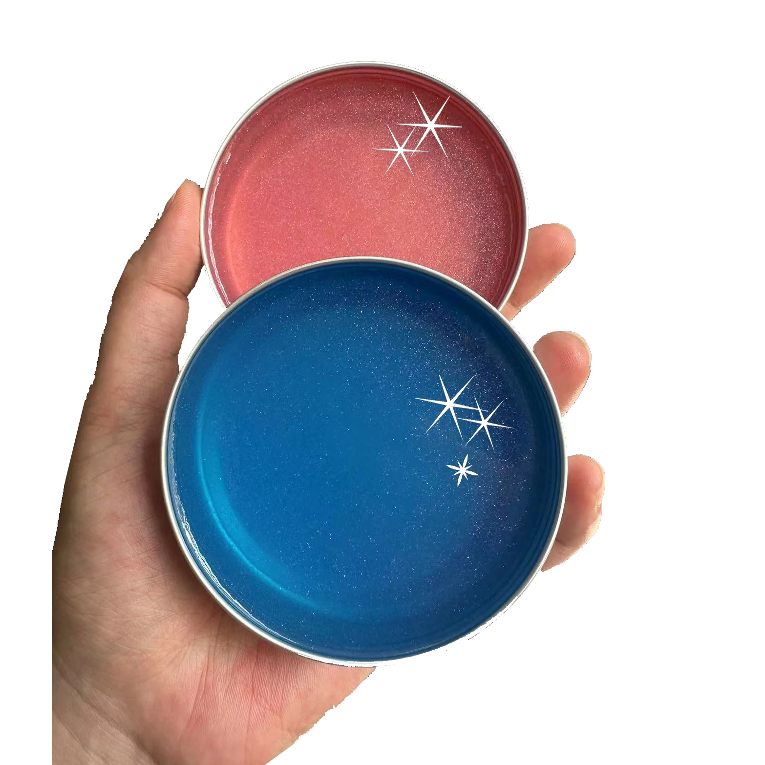 Transparent Soap Bar with Glitter Vanilla Scent Makeup Sponges Puffs Cleaning Washing cleaner sponge