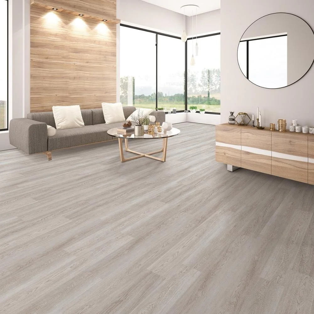 
Greenland 4mm Custom Waterproof Plastic Floor Commercial Tile Luxury Vinyl Wood Plank UV Lacquered SPC Click Flooring 