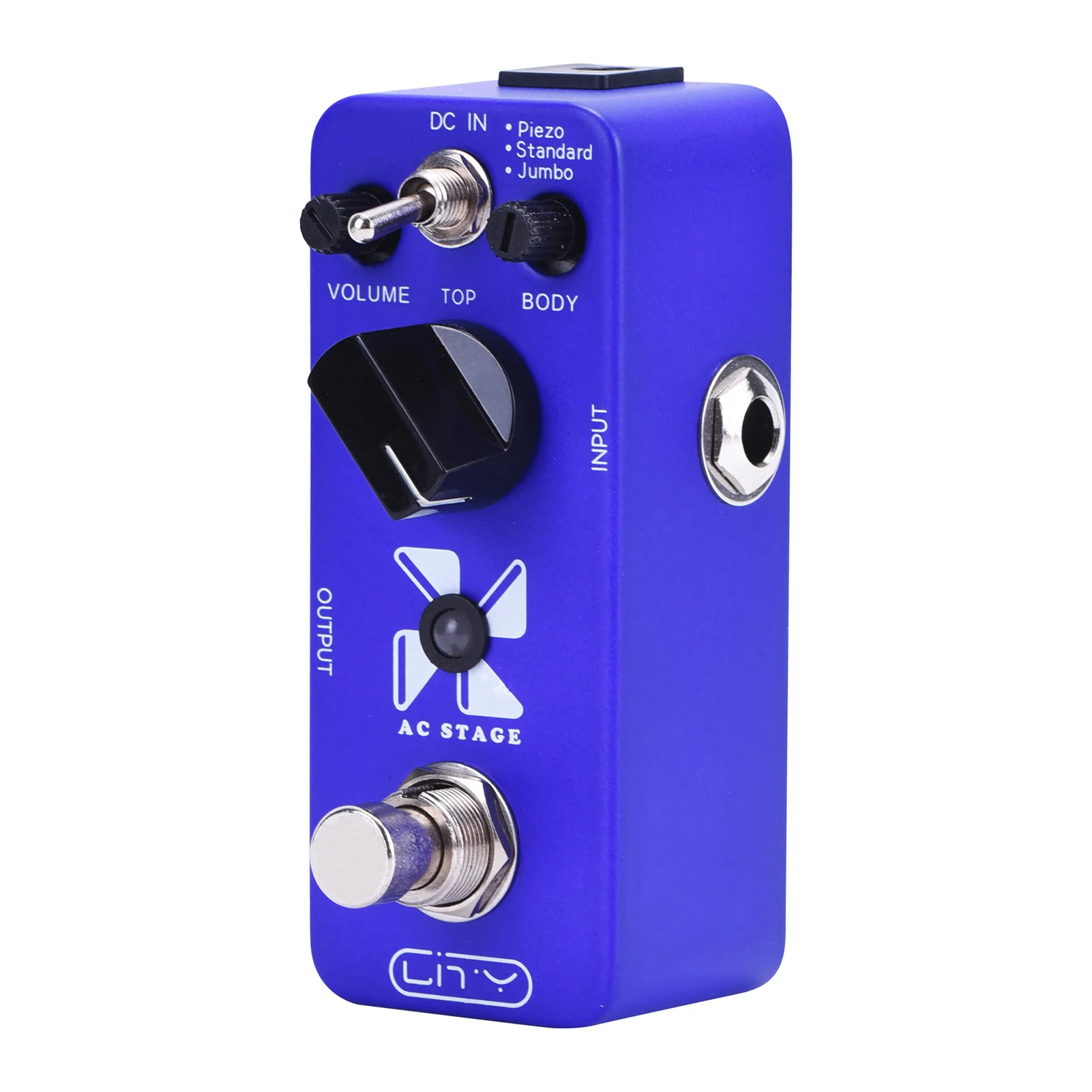 Acoustic AC Stage Acoustic Guitar Simulator Mini Pedal 3 Modes Piezo/Standard/Jumbo Sound for Electric Guitar Effect True Bypass