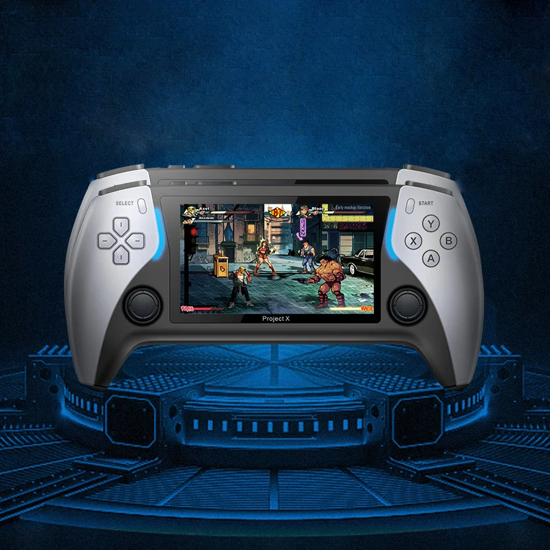 Project X Handheld Game Console 4.3 Inch Portable Retro Classic Portable Handheld Game Player with Double 3D Rocker