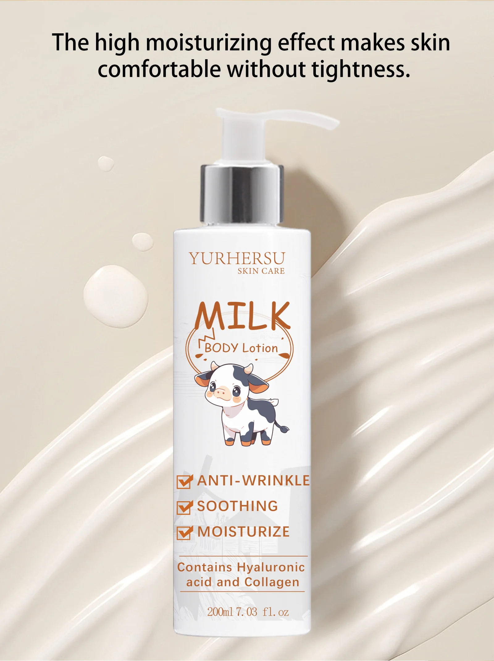 OEM Custom Organic Women White Body Lotion Remove Spots Cream Moisturizing Milk Whitening Body Lotion