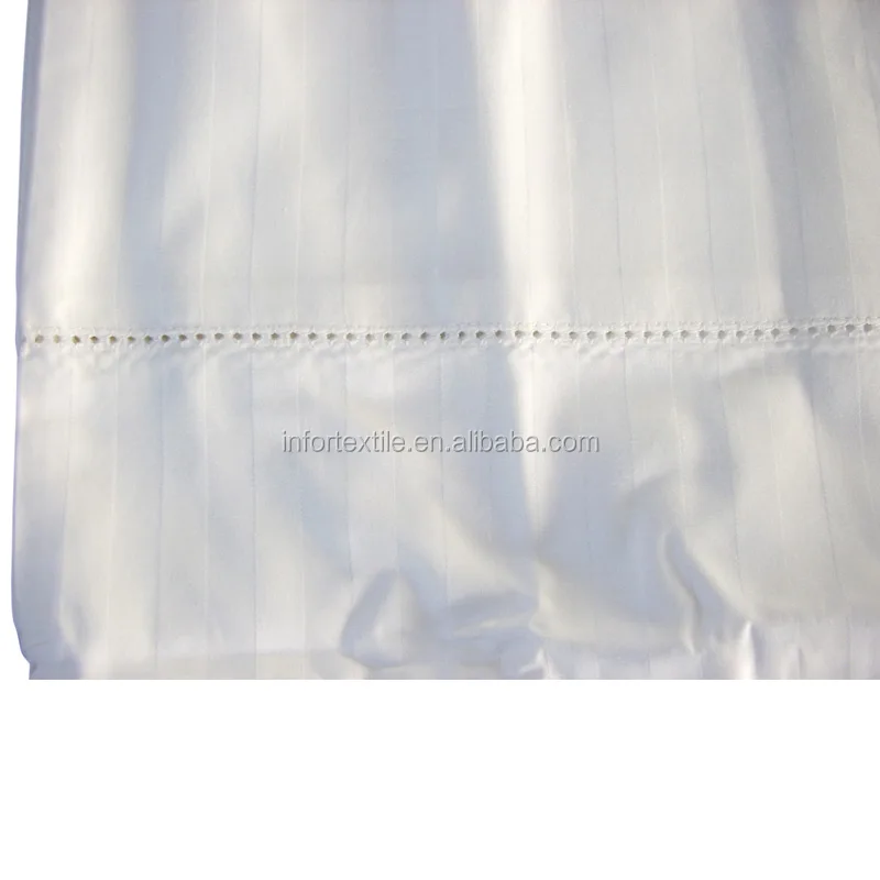 Factory white color queen size poly cotton cheap hotel bed linen