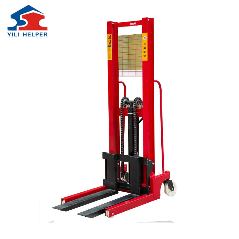 Wheel Lift Hand Electric Pallet Stacker Manual Stacker