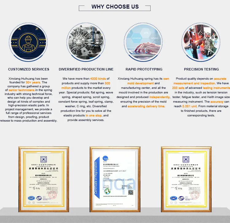 High Quality Long Duration Time Stainless Steel Extension Springs