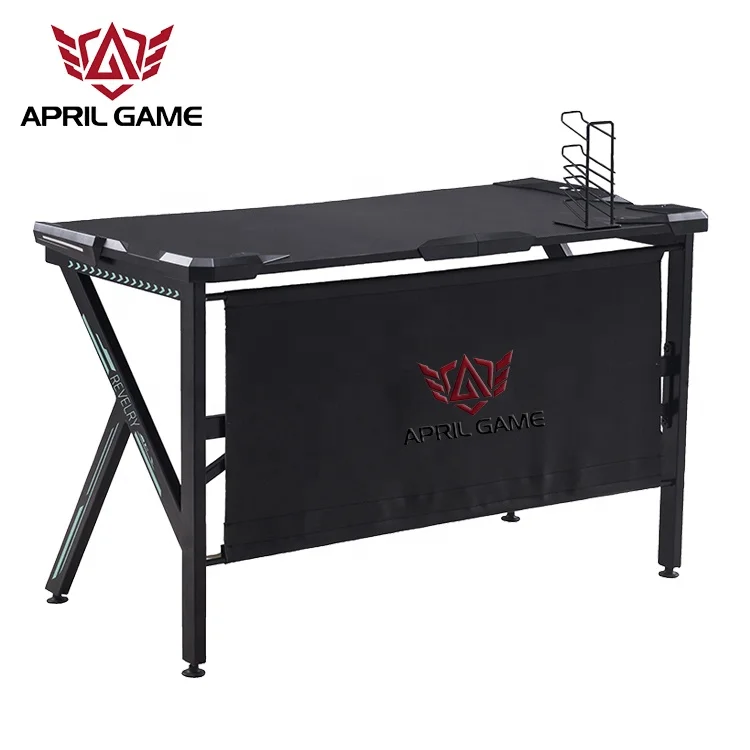 
GD28 Multifunction Type K Shape Office Computer Desk Gaming Table PC Desk Home Office Adjustable (other) Modern RGB LED Lights 