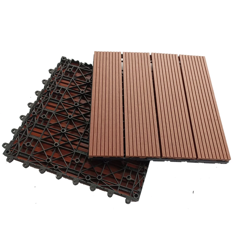 wpc Maple Leaf Red composite materials yard flooring Swimming Pool Garden DIY wpc outdoor decking flooring