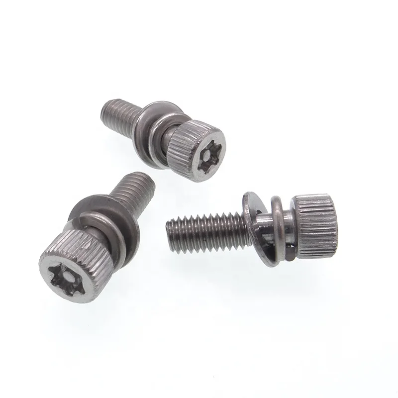 Screw manufacturer Standard combination bolts with washer in cylindrical head