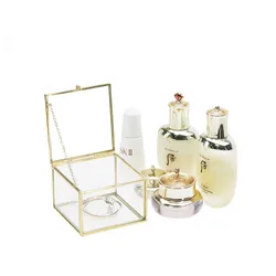 Свадебный подарок, декоративная стеклянная коробка для ювелирных украшений с зеркальным узором