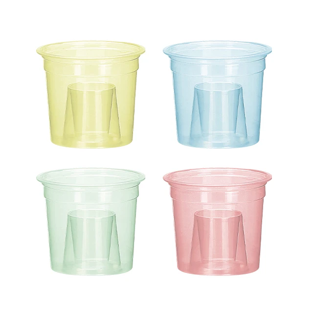 PET Cold Drink Clear Bomb Cup-In-Cup Plastic for Soft Drink Plastic Bomb Shot Cup 150ML