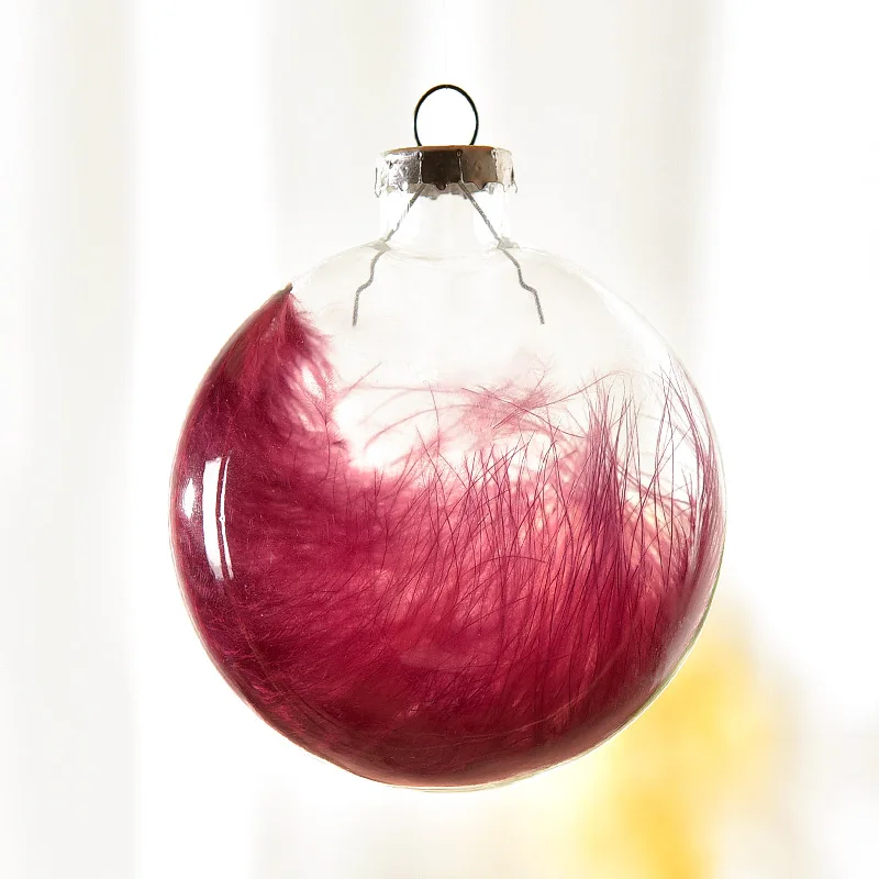 Longstar Highly Transparent Glass Ball Wholesale Private label Ball Shape Customize Clear Christmas Ball Bauble