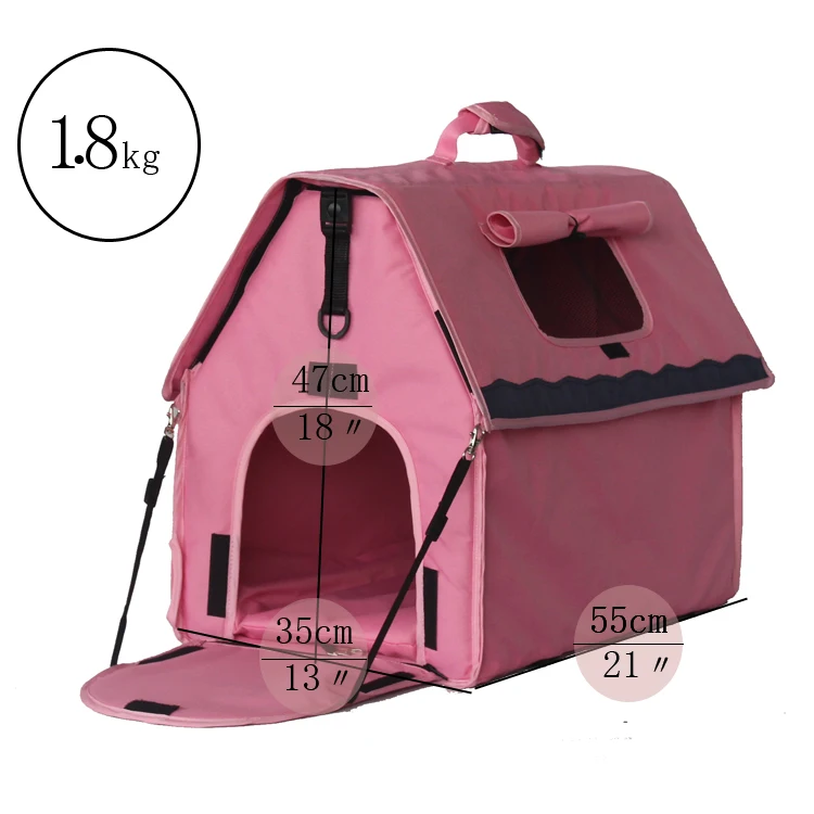 
Pet stroller cat and dog cage 4 wheel pet car 