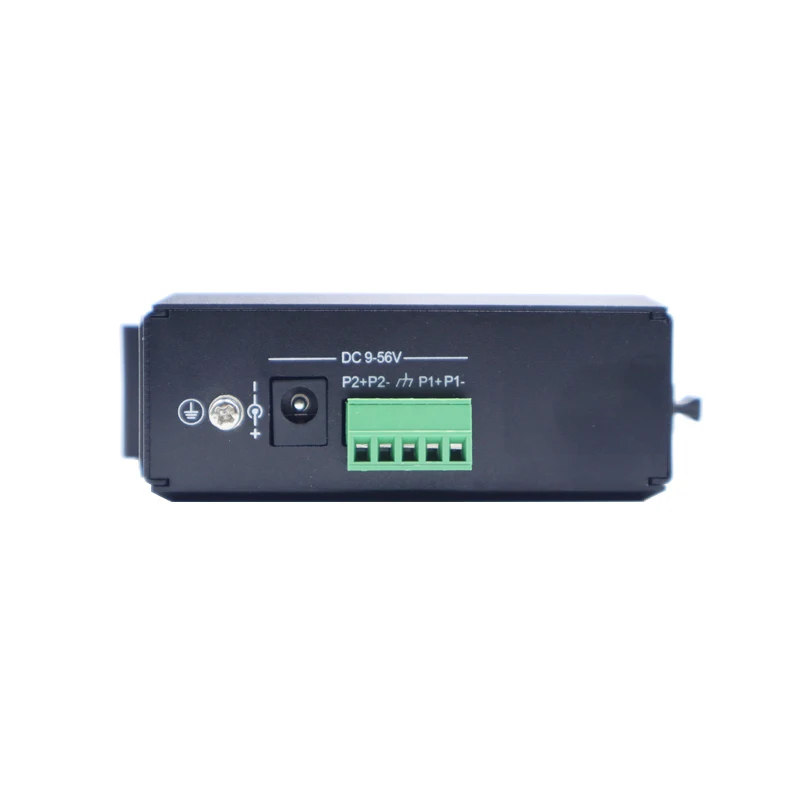 2*1000BASE-TX RJ45 ports and 1*1000Base-FX DC9-56V input Industrial Unmanaged Media Converter