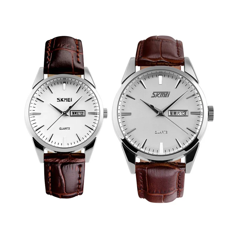 9073 skmei couple women men movement watch with day and date