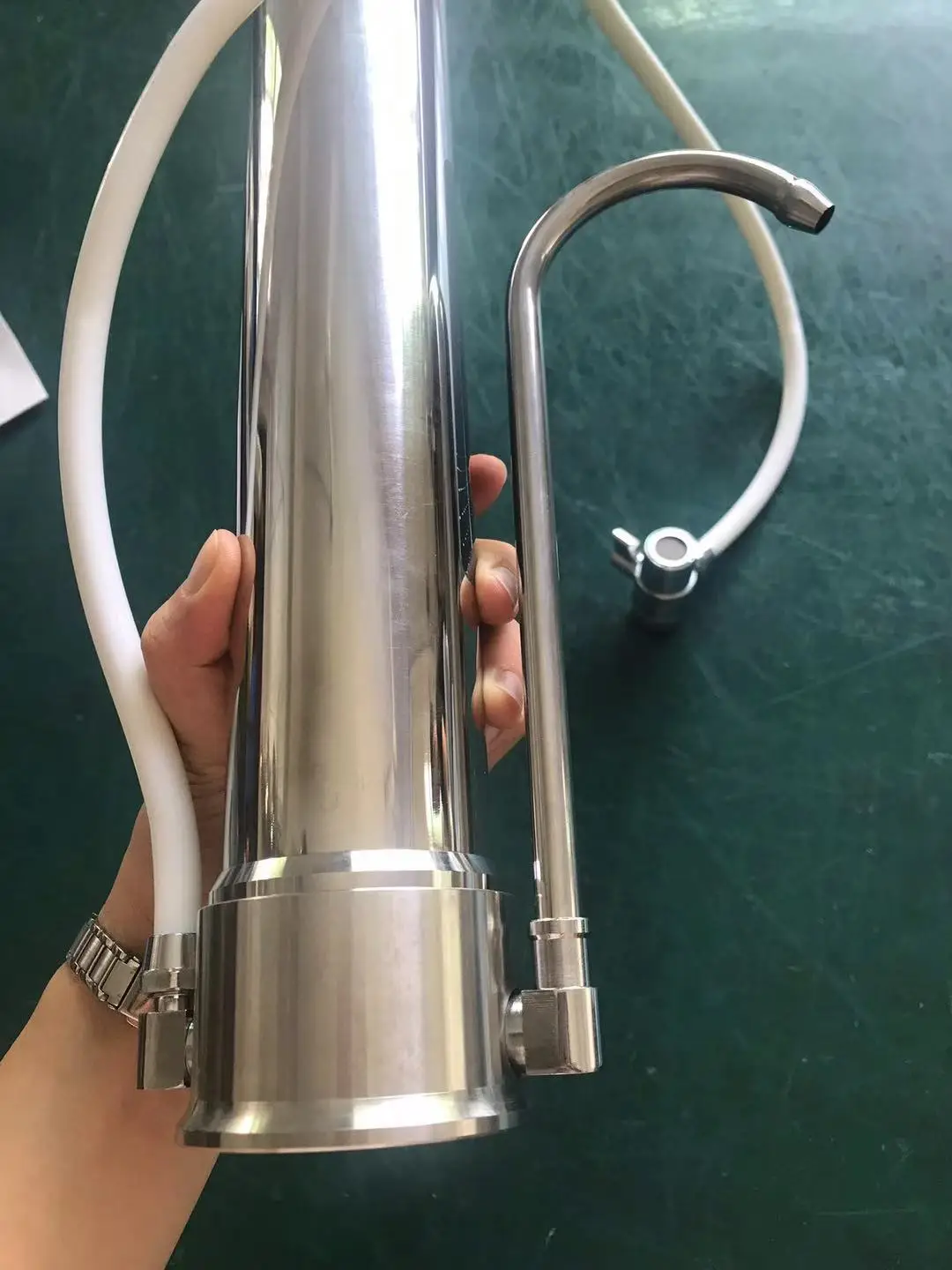 Stainless Steel Countertop Water Purifier Filter Faucet Water Filter System Ceramic Single Stage