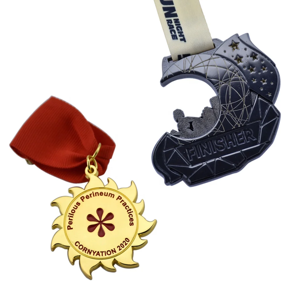 High-quality 3D antique products fun color archery manufacture of medals