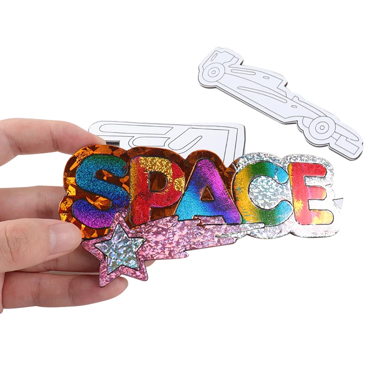 Custom Foil Fun Craft Colorful Sticker Transfer Painting Crafts for Kids Arts Crafts Fridge Magnet Toys