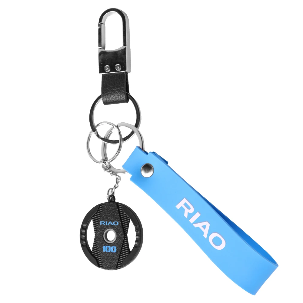 Wholesale Fitness Barbel Bumper Weigh Plate Keychain Fot Gym Souvenir