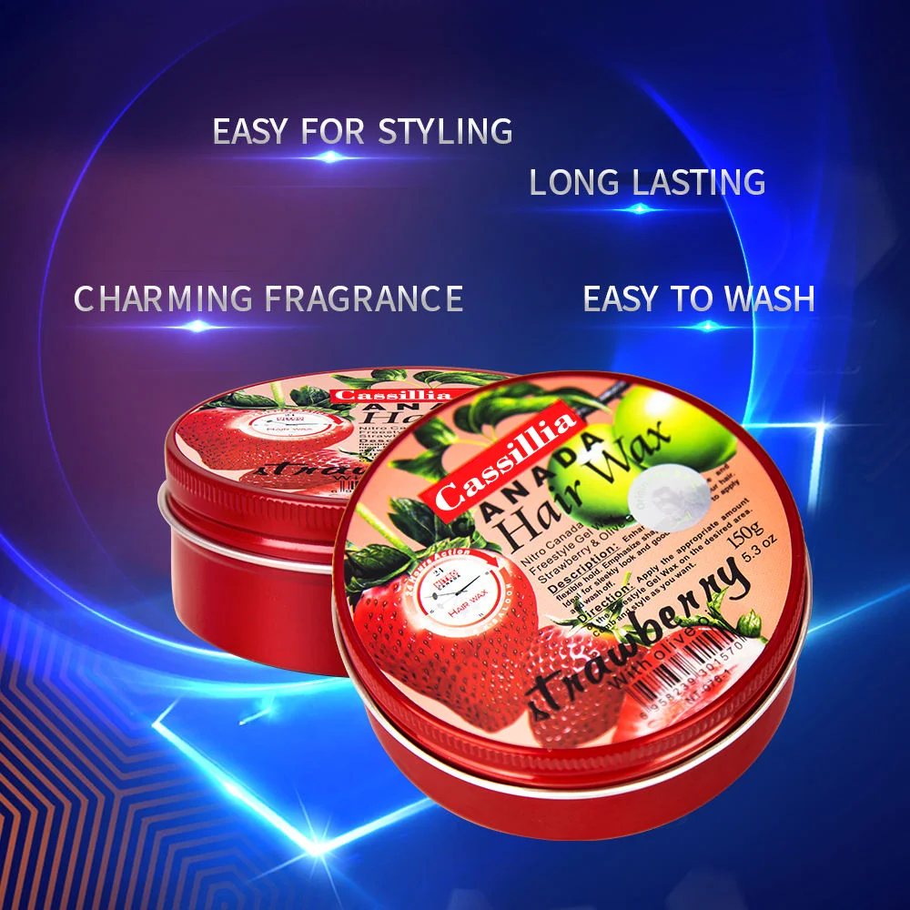 CASSILLIA OEM ODM Private Label Wholesale Neat Braid Conditioning Shining Custom Edge Control Hair Gel Hair Wax For Woman