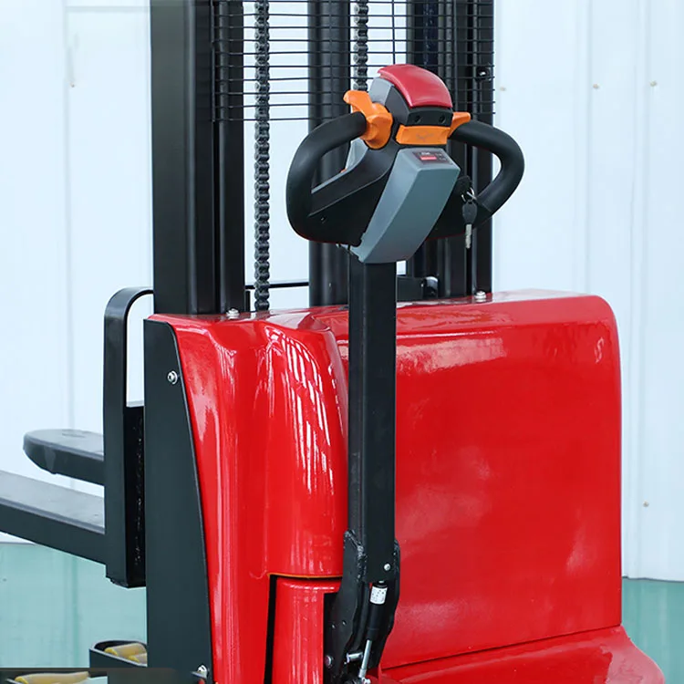 Factory Sales Semi Electric Pallet Stacker Self loading Stacker