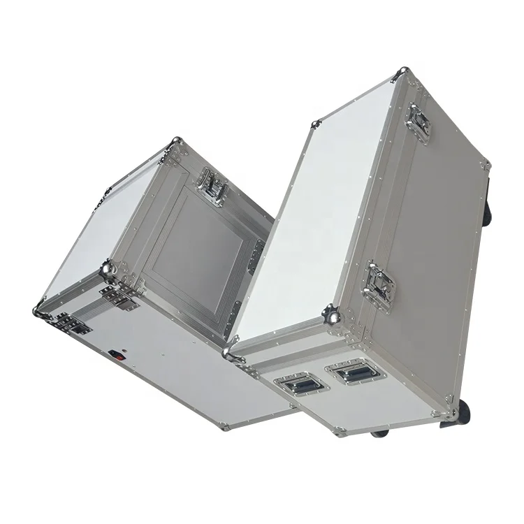 Wheels Shock Proof Durable Rackmount Storage Travel Rack Aluminum Drawer Flight Cases