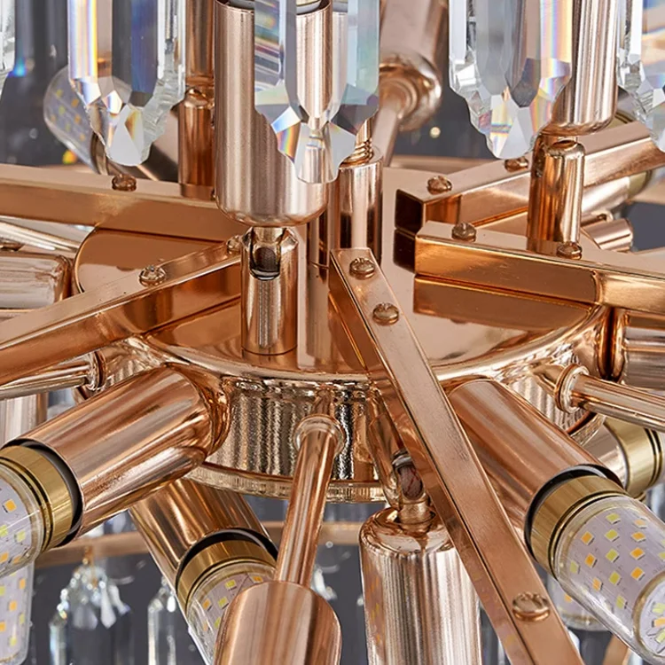 K9 crystal gold pendant light modern high chandeliers ceiling luxury pendant light